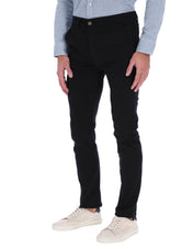 Pantalón Chino de Gabardina Recto - Negro