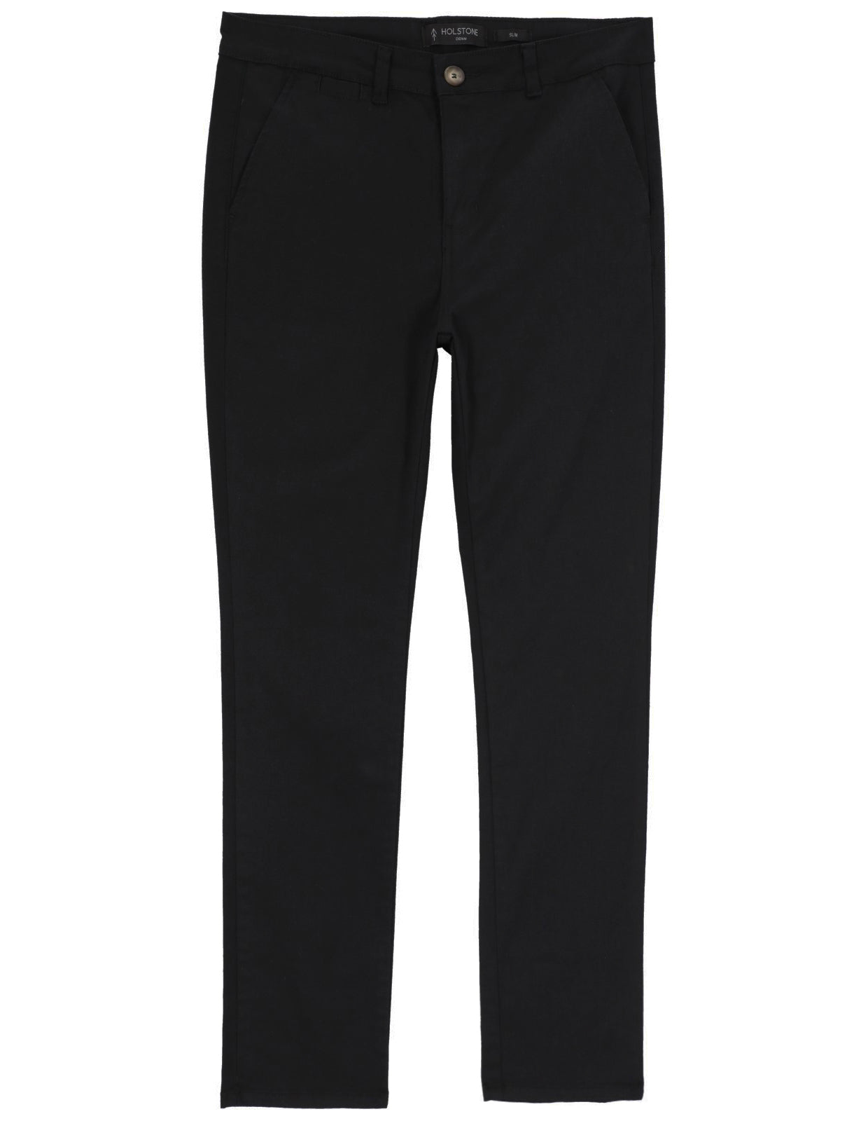 Pantalón Chino de Gabardina Recto - Negro