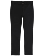 Pantalón Chino de Gabardina Recto - Negro