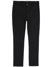 Pantalón Chino de Gabardina Recto - Negro