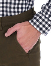 3 Pack de Pantalones Chino Holstone Para Hombre - (Caqui / Negro / Verde Olivo)