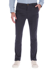 Pantalón Chino de Gabardina Recto - Gris Oxford