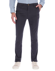 Pantalón Chino de Gabardina Recto - Gris Oxford