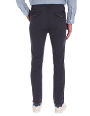 Pantalón Chino de Gabardina Recto - Gris Oxford