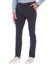 Pantalón Chino de Gabardina Recto - Gris Oxford