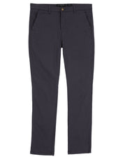 Pantalón Chino de Gabardina Recto - Gris Oxford