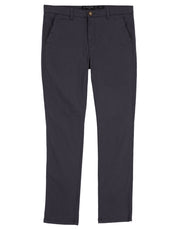 Pantalón Chino de Gabardina Recto - Gris Oxford