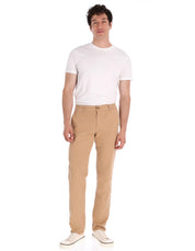 Pantalón Chino de Gabardina Recto - Caqui
