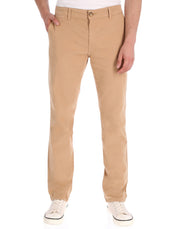 Pantalón Chino de Gabardina Recto - Caqui