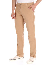 Pantalón Chino de Gabardina Recto - Caqui