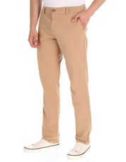 Pantalón Chino de Gabardina Recto - Caqui