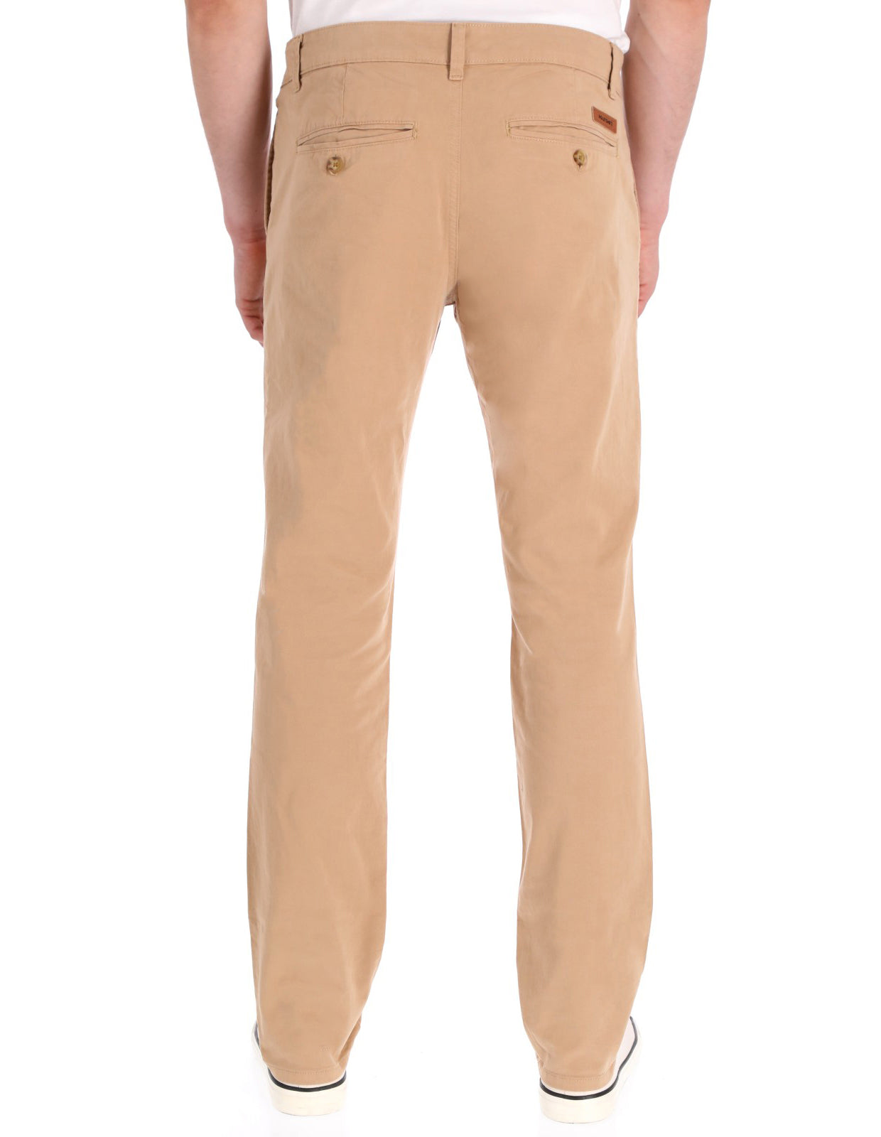 Pantalón Chino de Gabardina Recto - Caqui