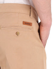 Pantalón Chino de Gabardina Recto - Caqui