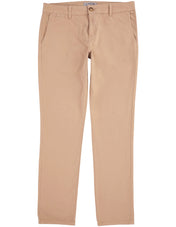 Pantalón Chino de Gabardina Recto - Caqui
