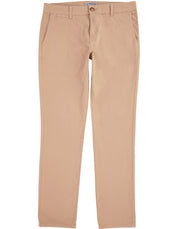 Pantalón Chino de Gabardina Recto - Caqui
