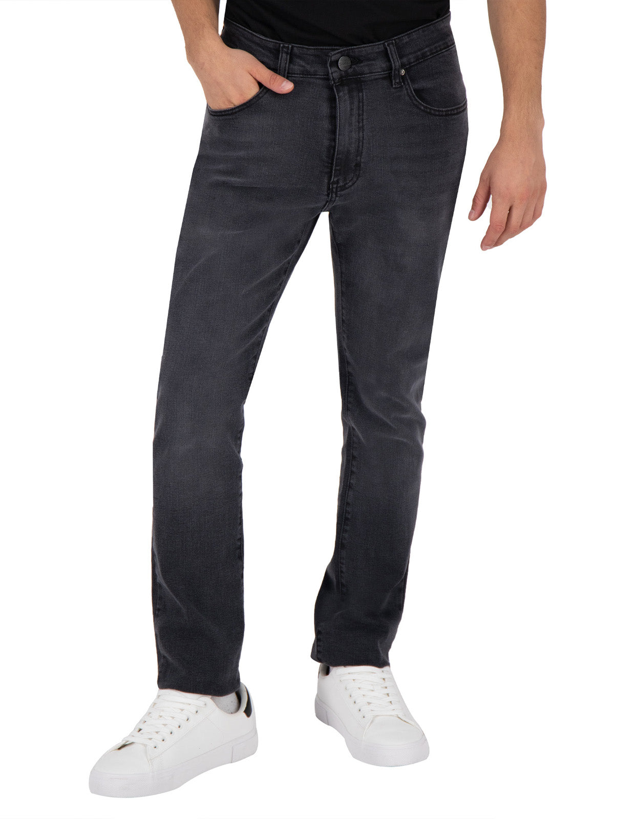 Jeans de Mezclilla Slim Fit - Grey Washed