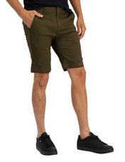 Bermuda Estilo Chino de Gabardina - Verde Olivo