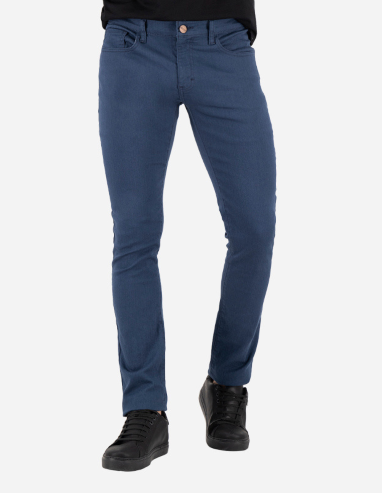 Jeans de Mezclilla Skinny - Azul Acero Mercer Color Jeans