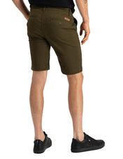Bermuda Estilo Chino de Gabardina - Verde Olivo