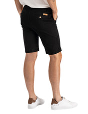 Bermuda Estilo Chino de Gabardina - Negro