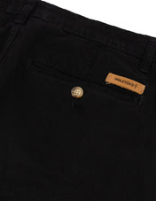 Bermuda Estilo Chino de Gabardina - Negro