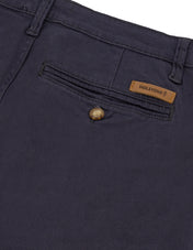 Bermuda Estilo Chino de Gabardina - Gris oxford