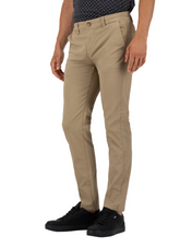 Pantalón Chino de Gabardina Slim - Caqui