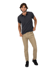 Pantalón Chino de Gabardina Slim - Caqui