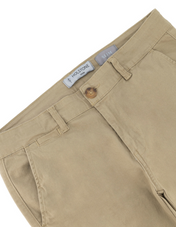Pantalón Chino de Gabardina Slim - Caqui