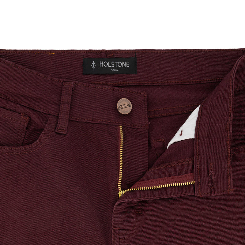 Jeans de Mezclilla Slim - Vino Mercer Color Jeans