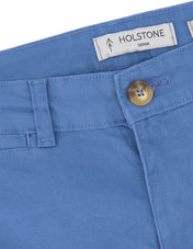 Pantalón Chino de Gabardina Slim - Plumbago