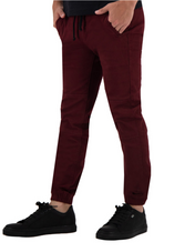 Jogger de Gabardina Slim - Vino