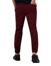 Jogger de Gabardina Slim - Vino