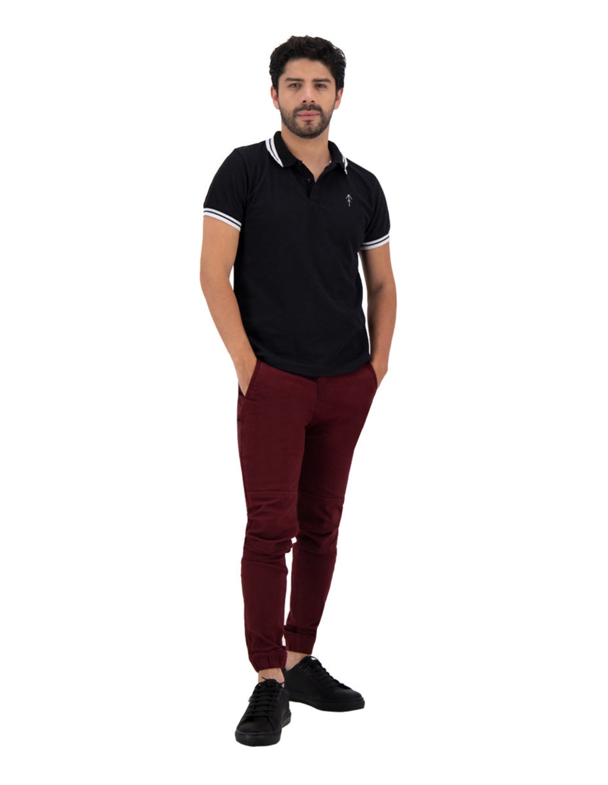 Jogger de Gabardina Premium - Vino