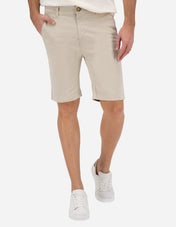 Bermuda Estilo Chino de Gabardina - Arena