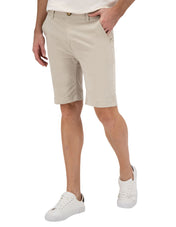 Bermuda Estilo Chino de Gabardina - Arena
