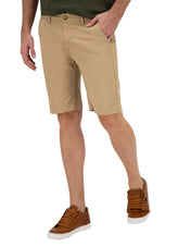 Bermuda Estilo Chino de Gabardina - Caqui