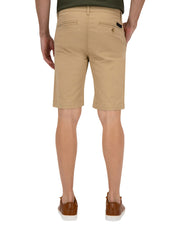 Bermuda Estilo Chino de Gabardina - Caqui