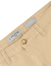 Bermuda Estilo Chino de Gabardina - Caqui
