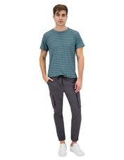 Jogger Cargo de Gabardina - Gris Oxford