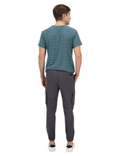 Jogger Cargo de Gabardina - Gris Oxford
