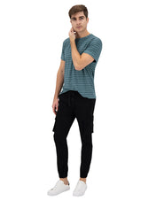 Jogger Cargo de Gabardina - Negro