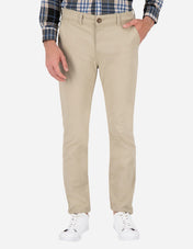Pantalón Chino de Gabardina Slim - Arena