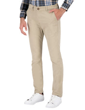 Pantalón Chino de Gabardina Slim - Arena