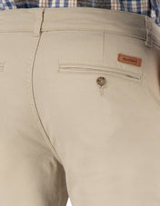 Pantalón Chino de Gabardina Slim - Arena