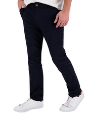 Pantalón Chino de Gabardina Slim - Azul Marino