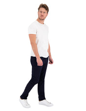 Pantalón Chino de Gabardina Slim - Azul Marino