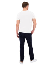 Pantalón Chino de Gabardina Slim - Azul Marino