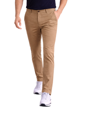 Pantalón Estilo Chino Deportivo Elástico Slim - Camel