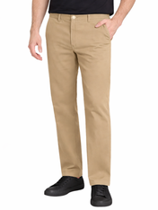 Pantalón Chino de Gabardina Recto - Caqui